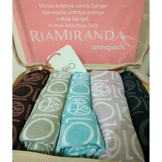 1 Pack isi 5 | RIA MIRANDA MONOGRAM SERIES B SCARF