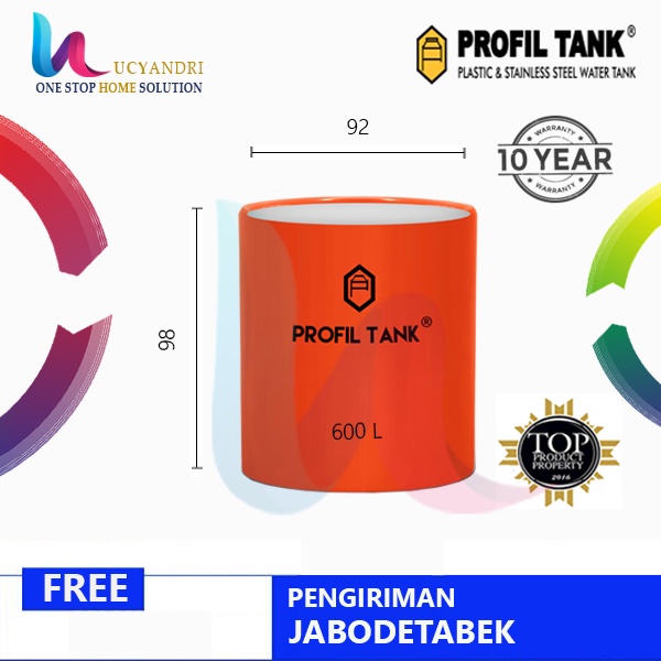 Tangki Terbuka TNA 600 Bak Air Toren Tandon Open Top Water Tank