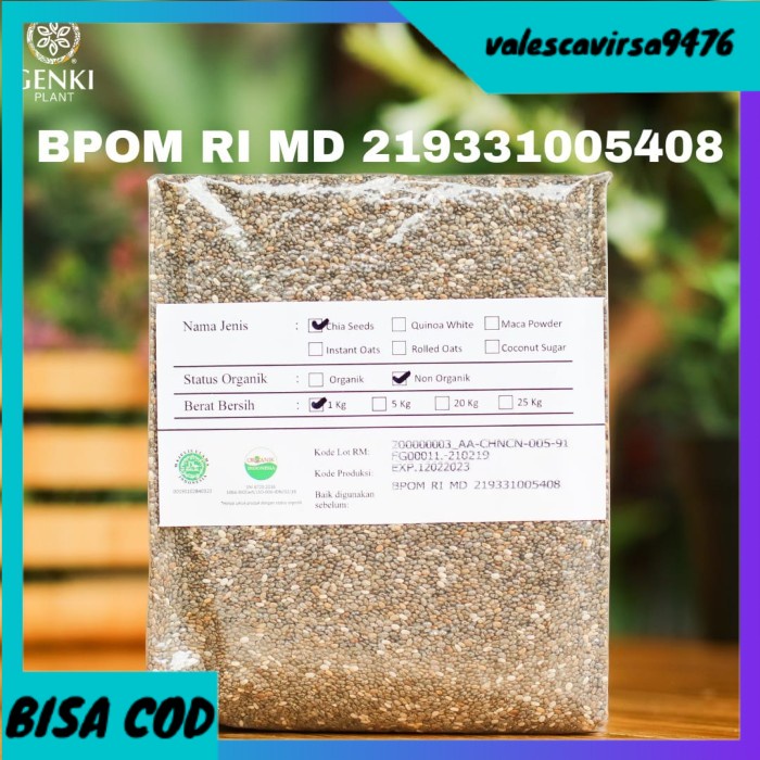 

⭐BISA COD⭐ Black Chia Seed - 1 kg