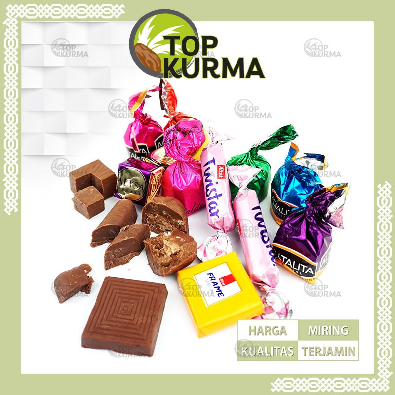 

QH Coklat Arab / Chocolate Manis Mix Oleh Oleh Haji / Umroh