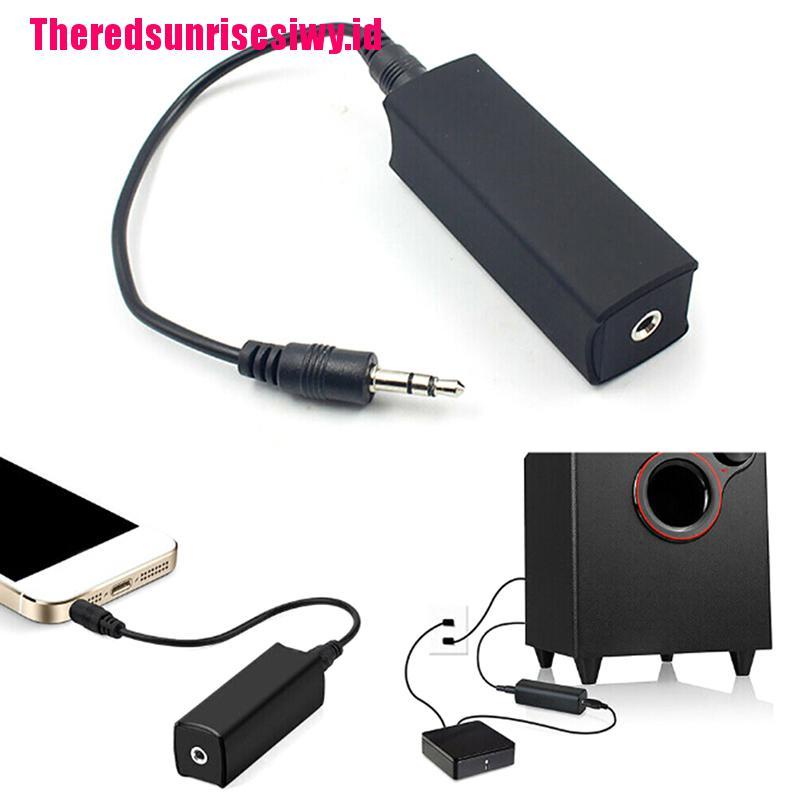 【Theredsunrisesiwy.id】3.5mm Aux Audio Noise Filter Ground Loop Isolator Eliminate Car Electric Noise