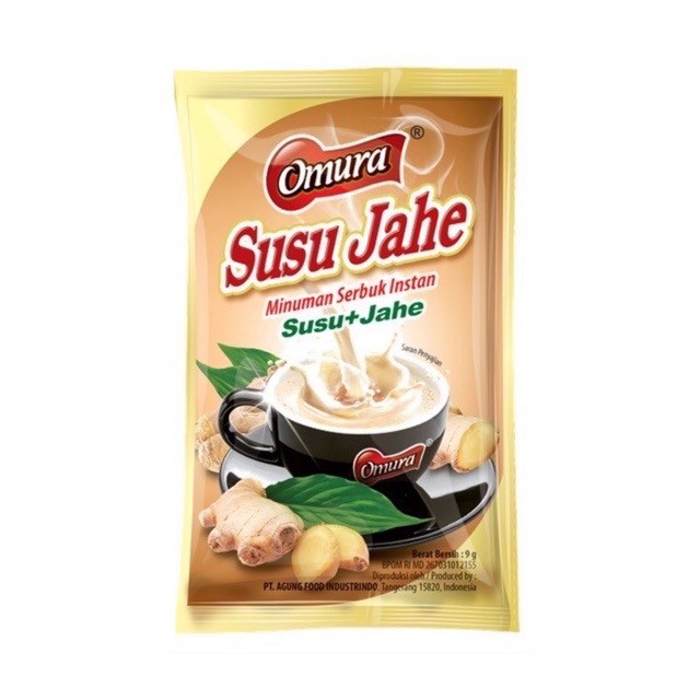 Omura Susu Jahe (9 Gram) 1 Renceng isi 10pcs