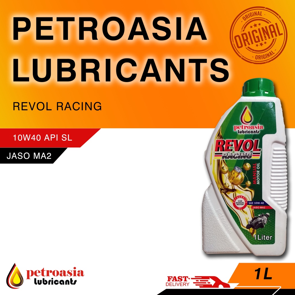 Petroasia Revol Racing SAE 10W40 / API-SL / JASO MA2 1L , SNI