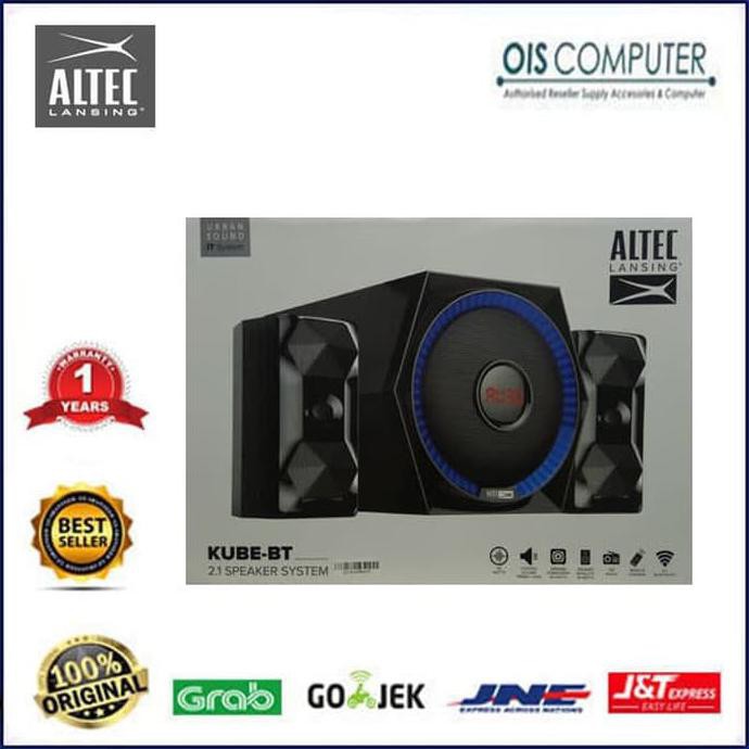 Promo Altec Lansing KUBE-BT 2.1 Wireless Bluetooth Speaker System 3011 Kube - Black Murah