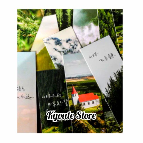 

Murah 5 Pcs Pembatas Buku Novel Aesthetic Green Nature Bookmark Tanda Bacaan Terlaris