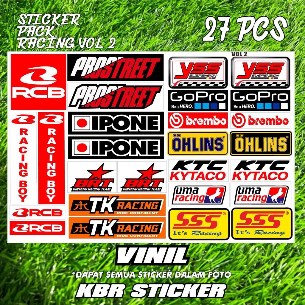 STICKER PACK RACING CUTTING SATU PACK KODE 02
