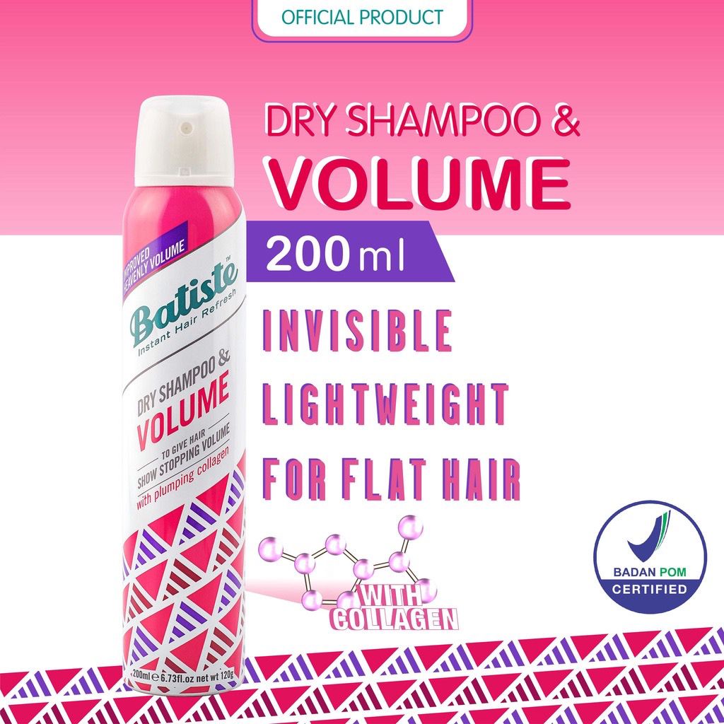 BATISTE Benefit Dry Shampoo &amp; Volume 200ml