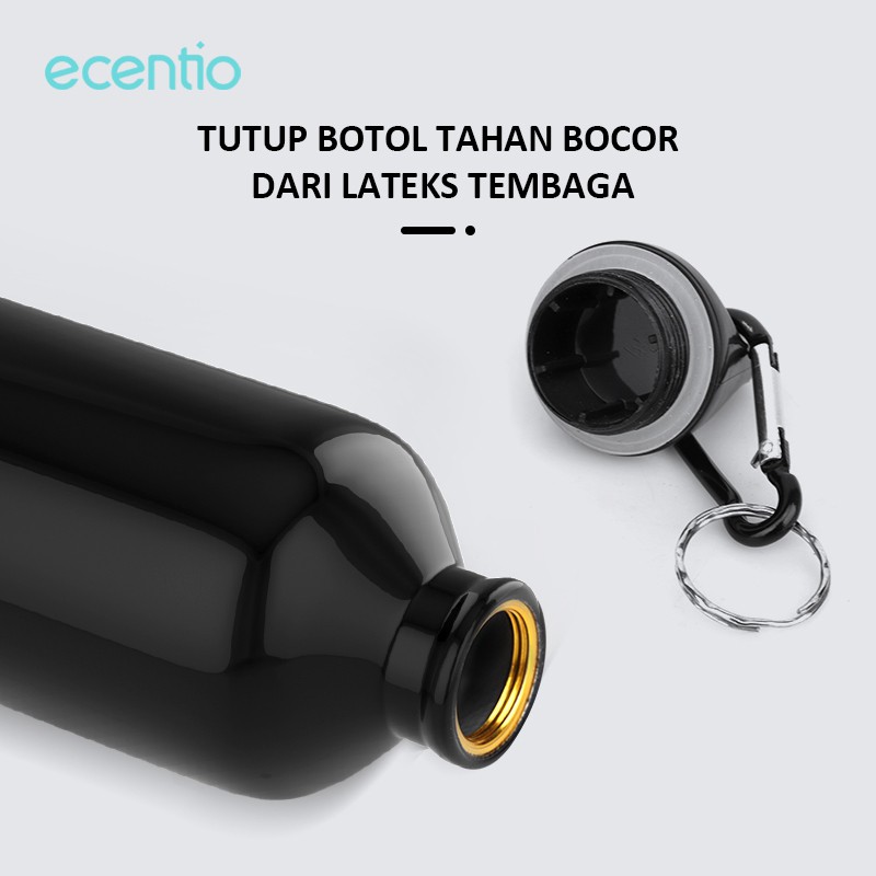 ecentio &amp; FOODI botol minum 750ml/1 liter tumbler botol air aluminium tempat minum bottle sepeda