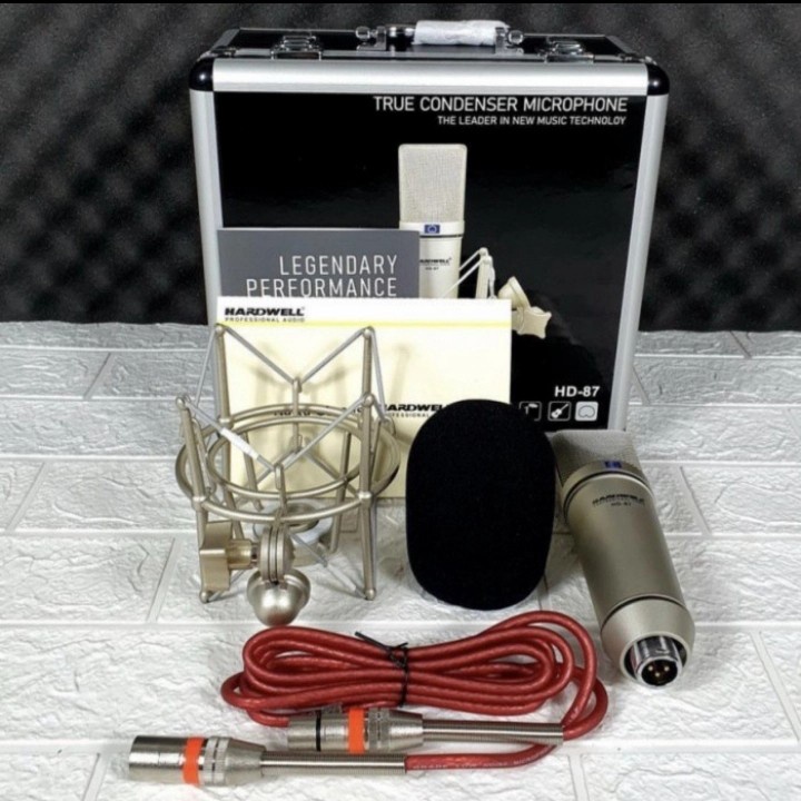 Mic Condensor + Hardcase Hardwell HD87  Hardwell HD 87 ORIGINAL