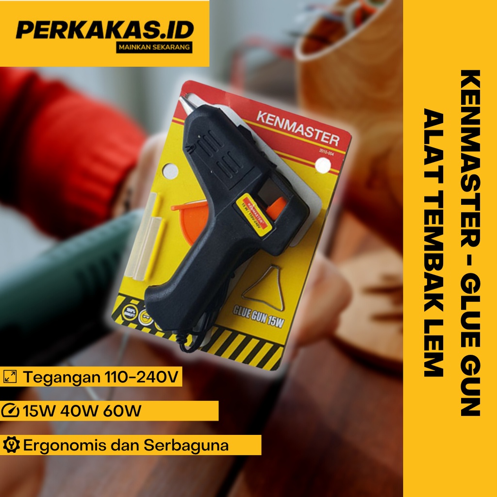 Lem Tembak Kecil 60 Watt Glue Gun KENMASTER