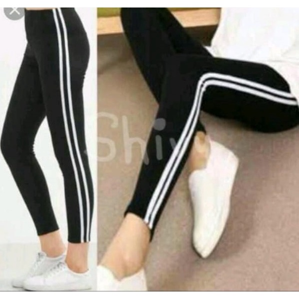 celana list pants / celana list samping / celana list wanita / celana list putih scuba / celana senam list 2 / celana garis samping / celana garis putih / celana olahraga keren / celana pensil / legging wanita / celana legging import RaffasyaFZ_Shop