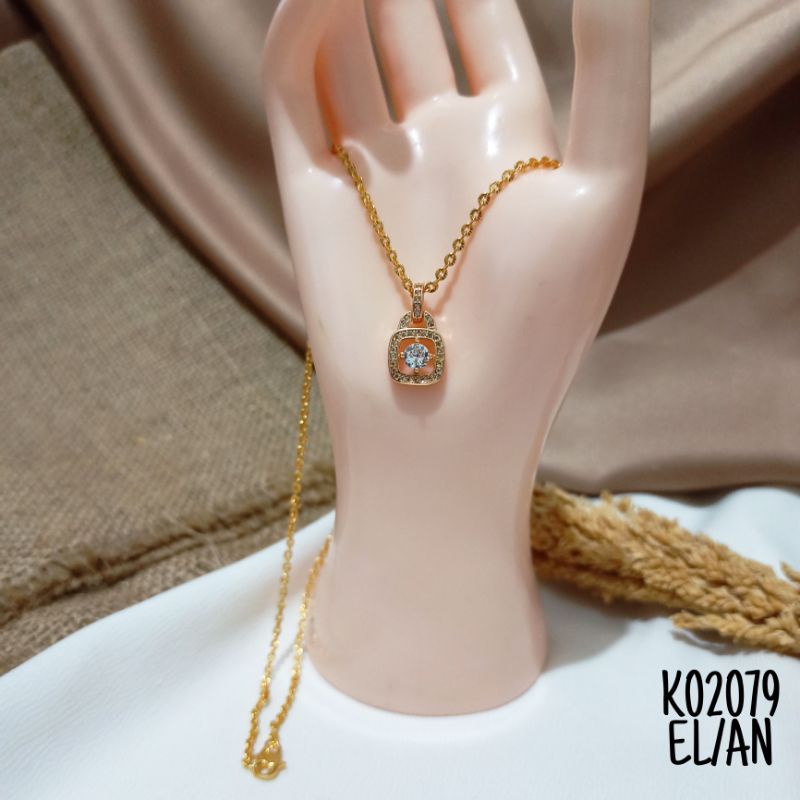 KALUNG Fashion Kotak Zircon Mata Zircon K02079