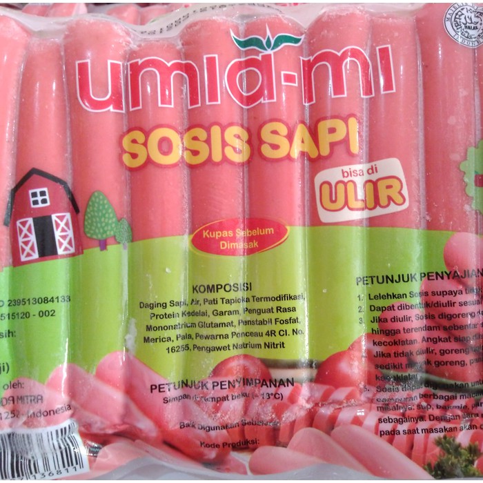 

Sosis Sapi Ulir Umami Isi 30 Biji &50 Gram