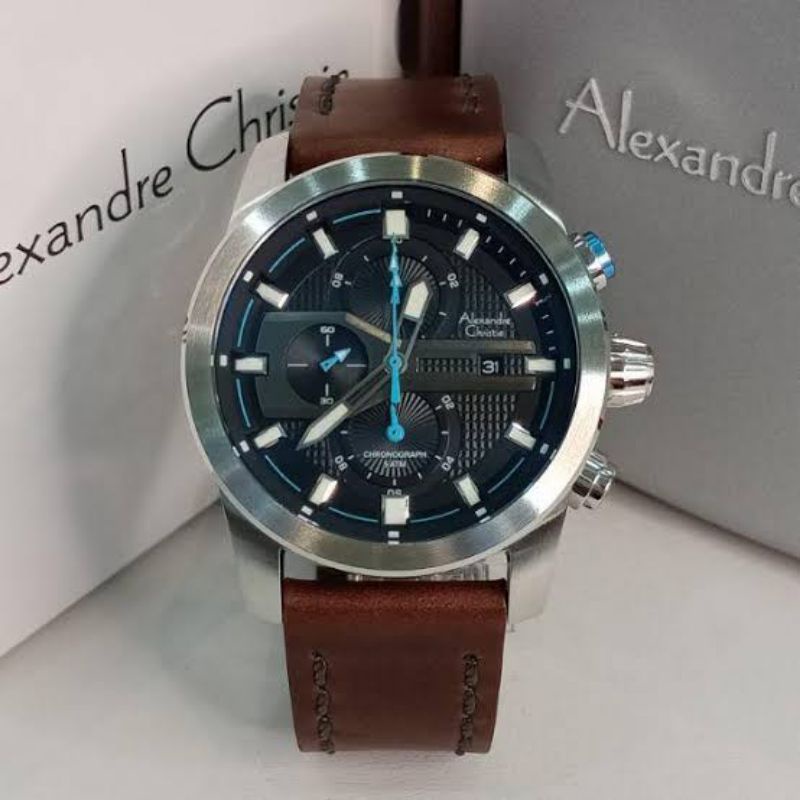 Alexandre Christie 6562MC Silver Leather Brown