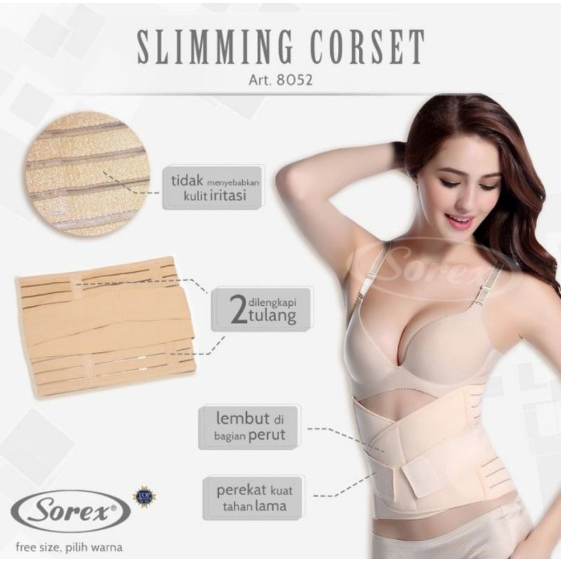 Sorex Slimming Corset 8052/Stagen Korset Pasca Melahirkan