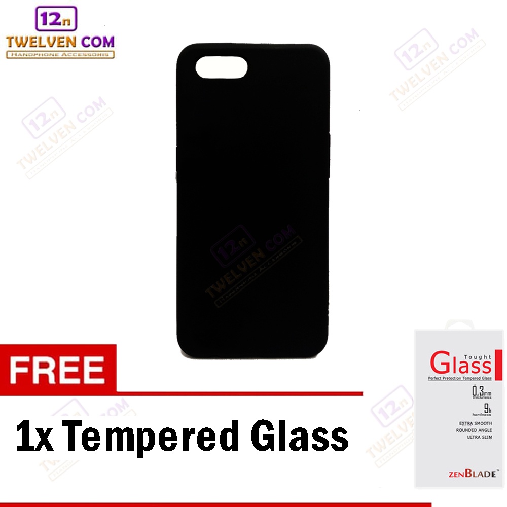 [FLASH SALE] Case Slim Matte Softcase Oppo A3s - Free Tempered Glass