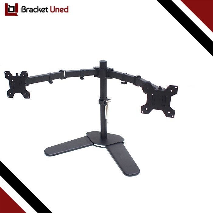 Bracket Monitor 13 - 27 inch Dual Screen Free Standing Stand Monitor Oximus Model ZL1124