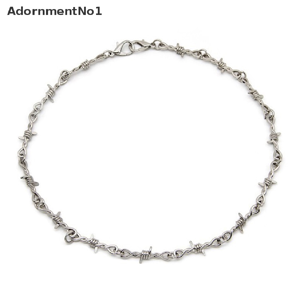 (AdornmentNo1) Kalung / Gelang Kawat Gaya Punk Hip hop Untuk Pria / Wanita