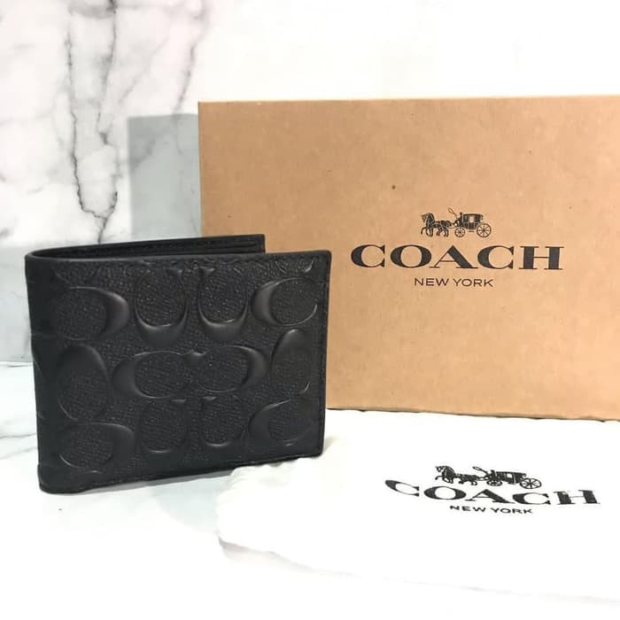 Coach Men Wallet Embossed -