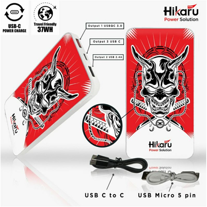 POWER BANK HIKARU MOTIF 10.000MAH