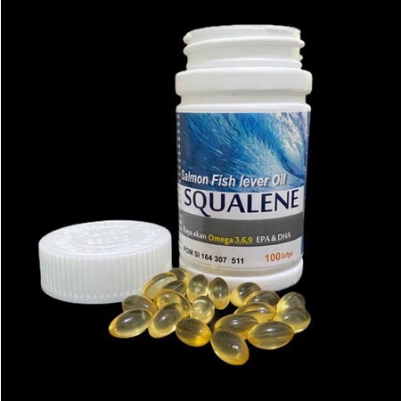 SQUALENE SALMON FISH LEVER OIL OMEGA SQUA MENINGKATKAN DAYA TAHAN TUBUH ORI BISA COD BAYAR DI TEMPAT