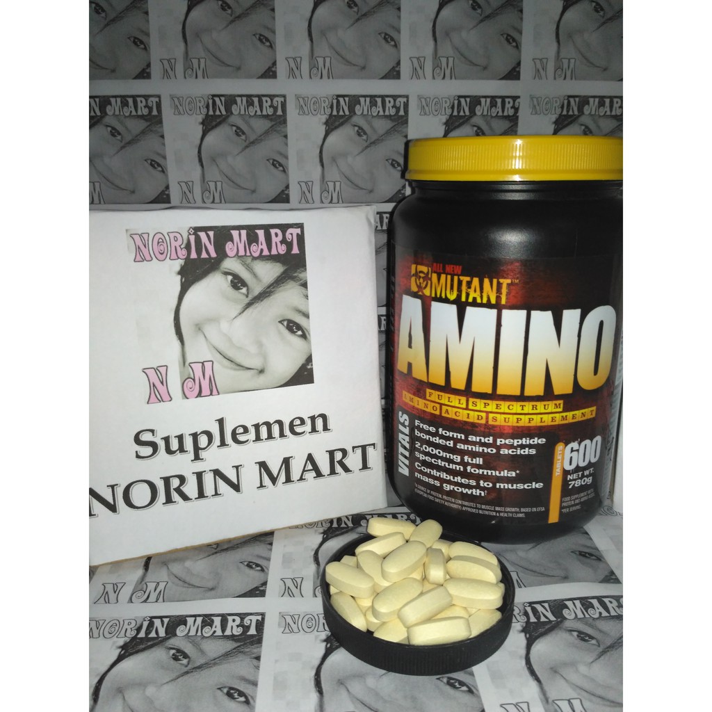 AMINO MUTANT 100 Tablet  ECERAN / KETENG / REPACK / Suplemen Fitnes