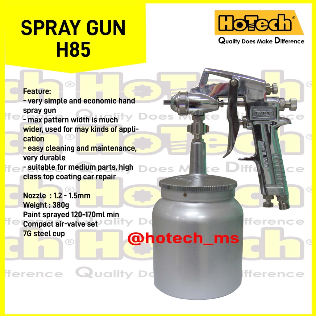 Spray Panting Gun Tabung Bawah | Spray Gun H 85 | FTS Made In Japan | Spray Gun Tabung Bawah