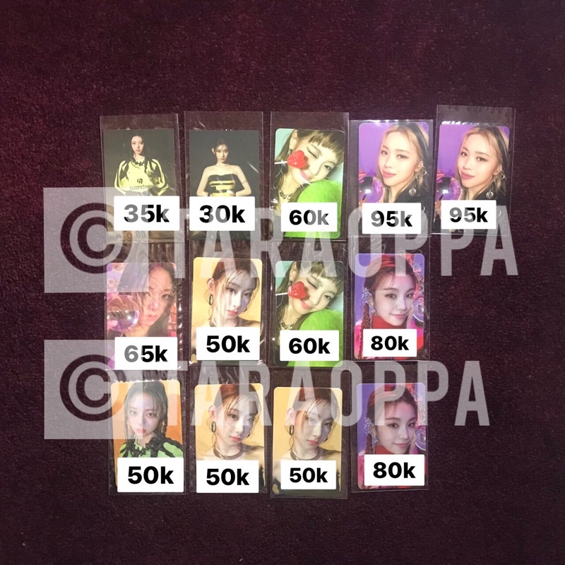 ITZY GUESS WHO PHOTOCARD PC