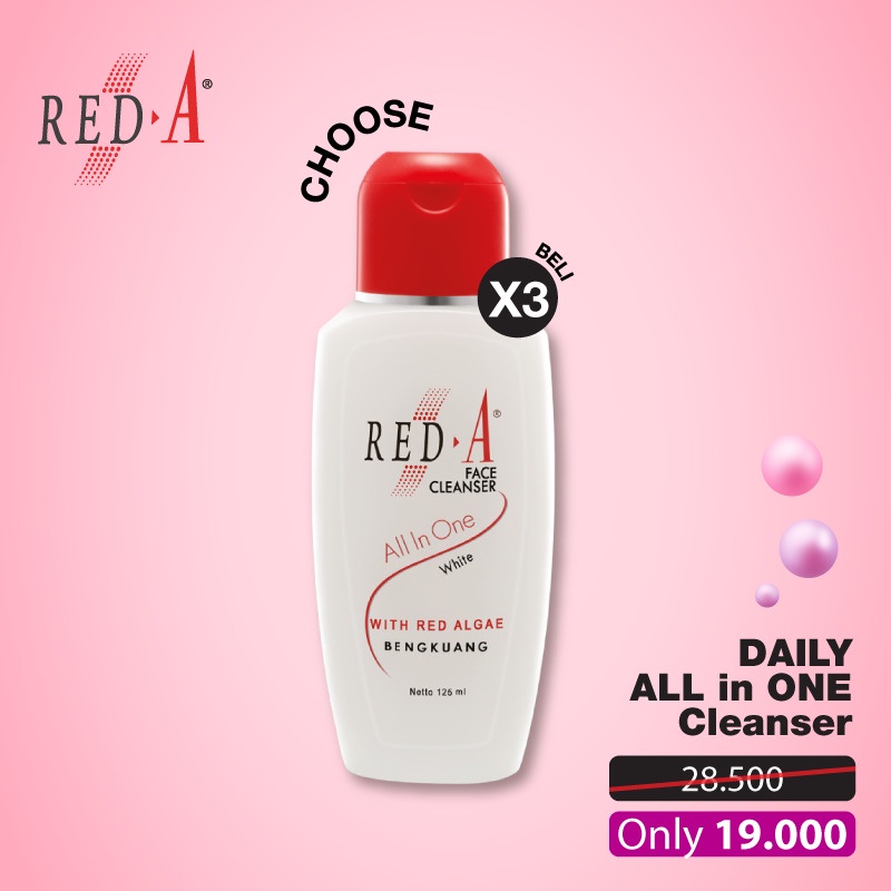 Paket 3 Face Cleanser All In One Bengkuang Red A