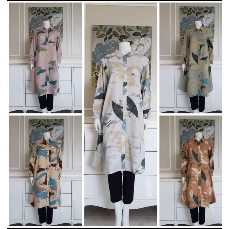 Kemeja Tunik rayon ori by edness kayla