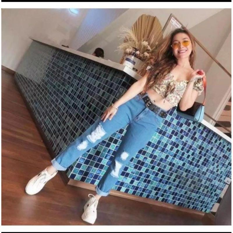 Celana jeans wanita//Celana boyfrend//Celana trend wanita