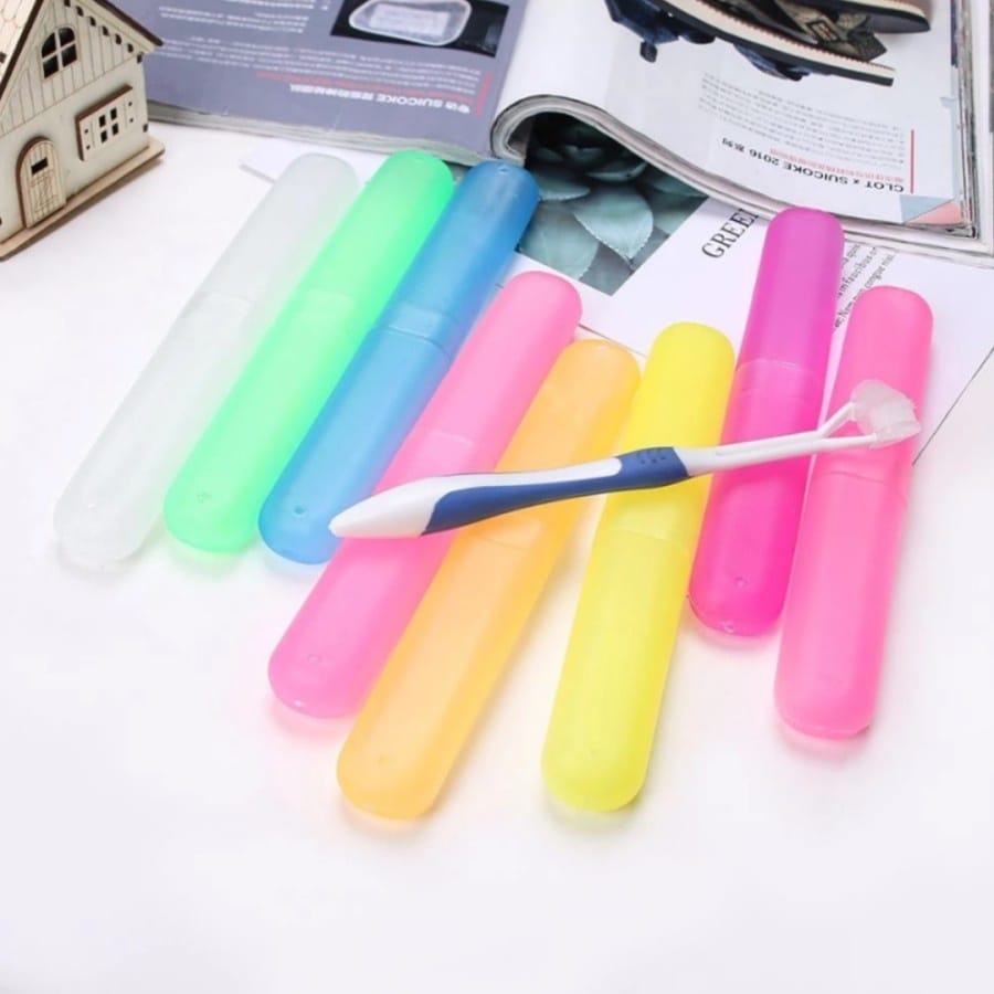 (JC)Tempat Box Kotak Sikat Gigi Portable - Travel Toothbrush Case