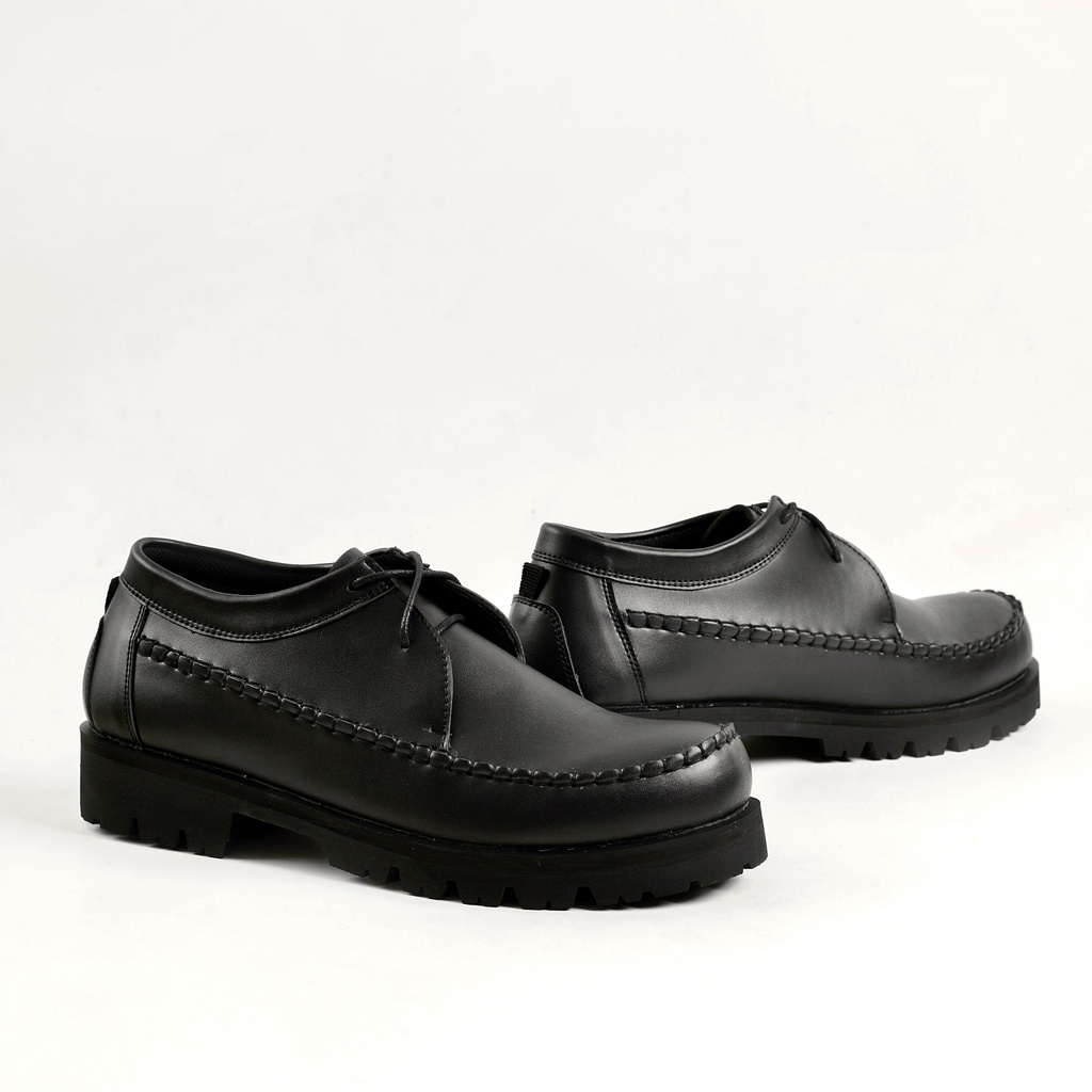 Debonaire - 012 Black | Sepatu Casual Formal Pantopel Chunky Ori Sporty Pria Cowok Footwear | NVR Navara FORIND