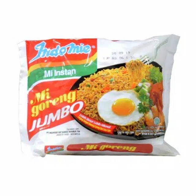 

Indomie goreng jumbo spesial / ayam panggang