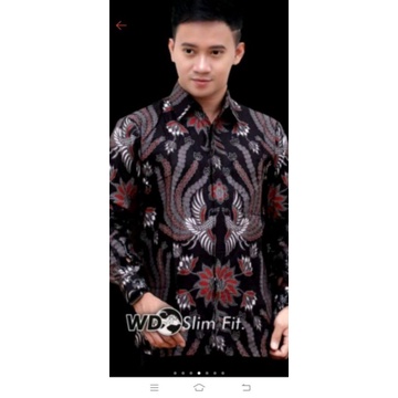 Nailo Batik HRB026 Kenongo kemeja Tosca pendek pekalongan padi M L XL Sogan Tulis Halus Kemeja Batik