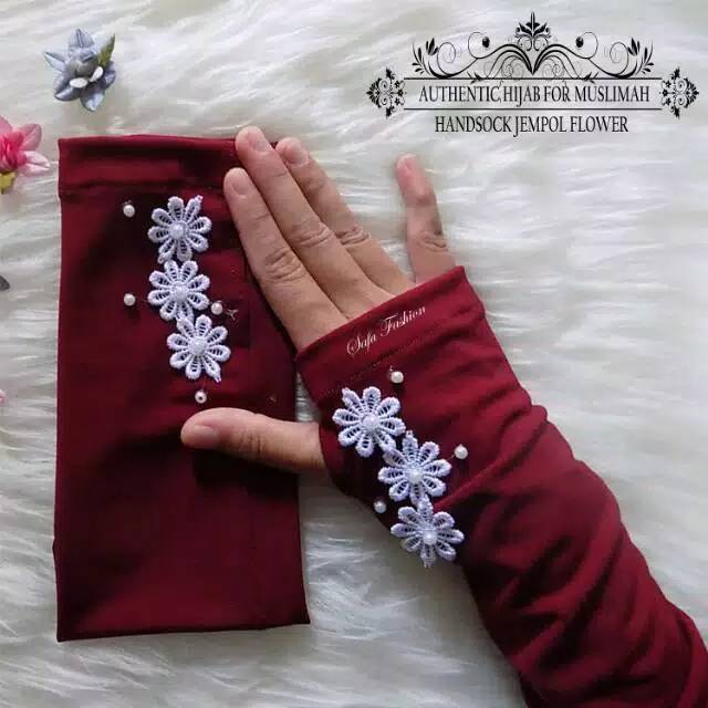 Handsock Jempol Flower/handsock jersey