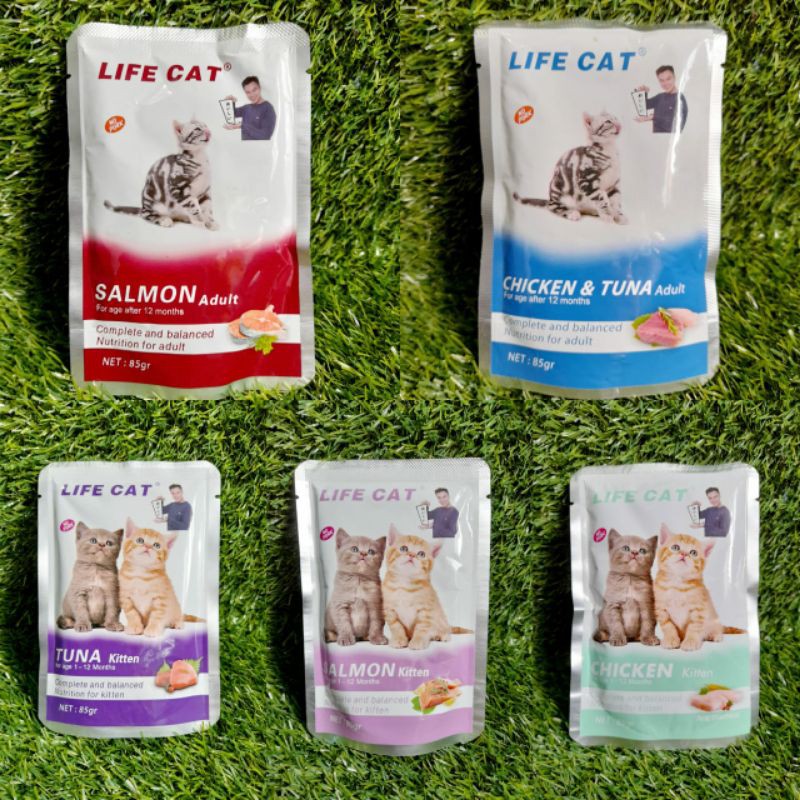 Makanan kucing basah LIFE CAT 85gr