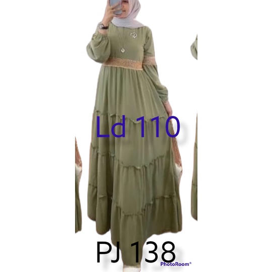 gamis dewasa bahan ceruty pul puring