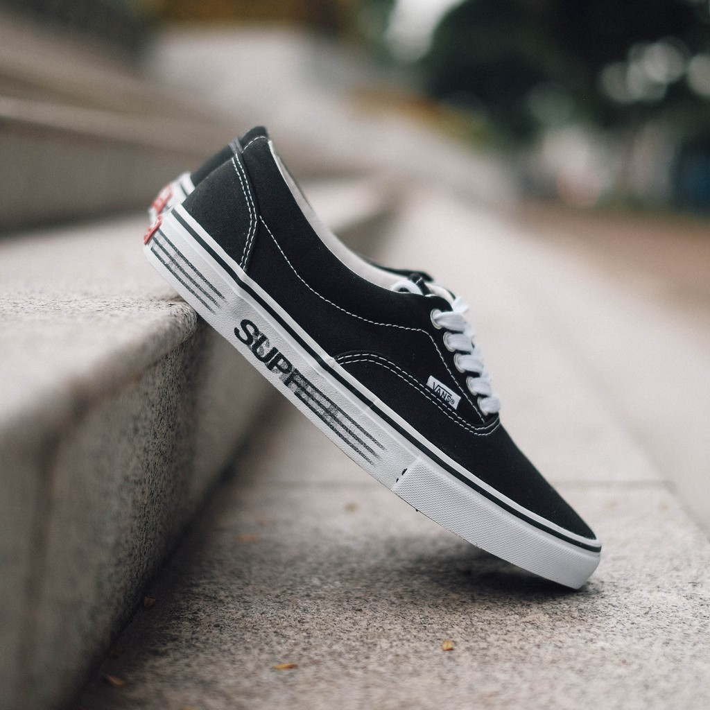 Supreme Vans Era Black White
