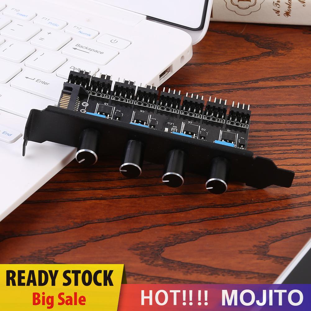 Hub Kipas Pendingin 8 Channel 4 Knob Untuk Casing Cpu Pc