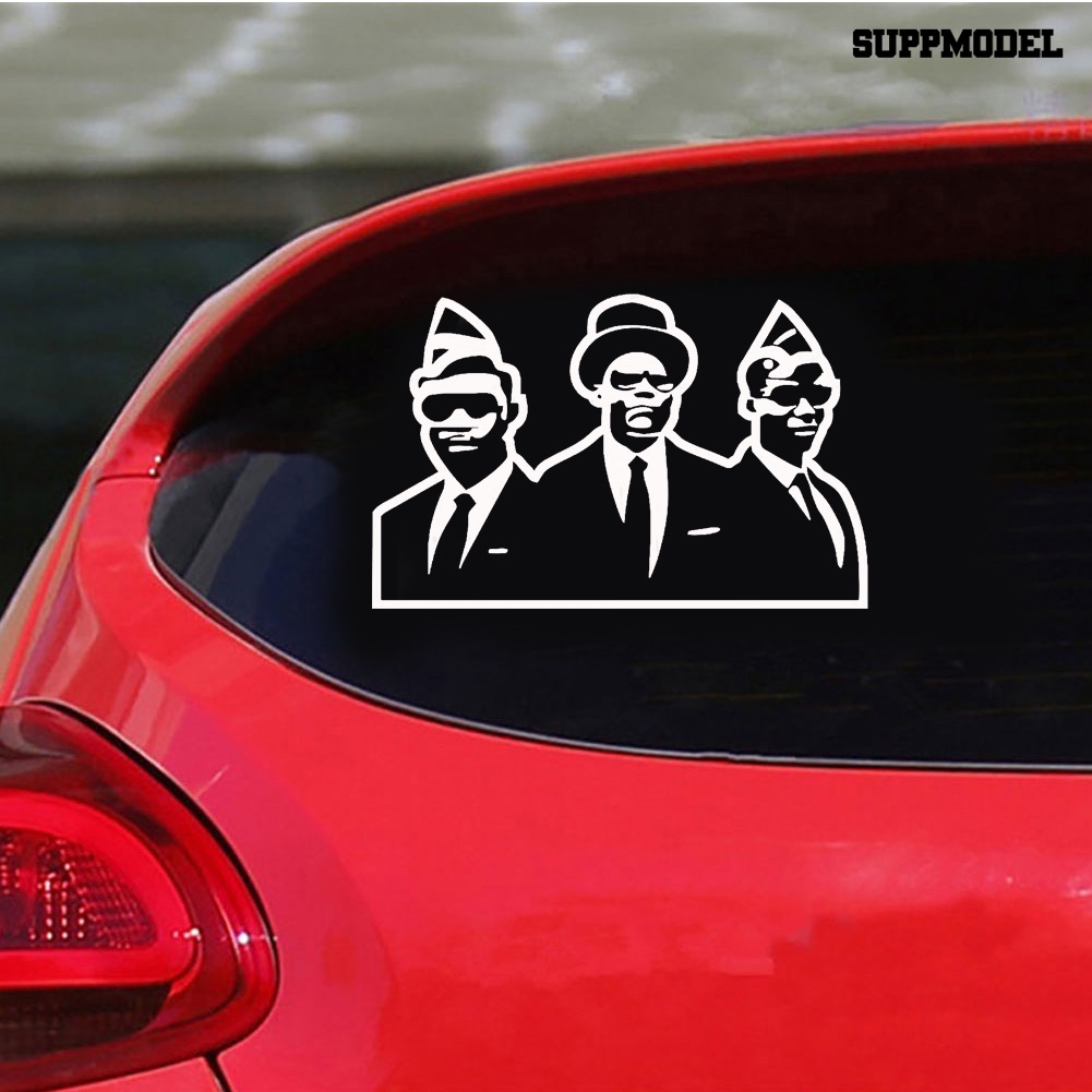 Sticker Decal Dekorasi Jendela Mobil Motif Gambar Pria Afrika Warna Hitam