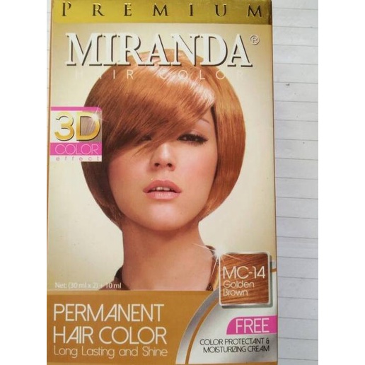 ♙ Premium Miranda Hair Color Golden Brown 3D / cat pewarna rambut coklat ℗
