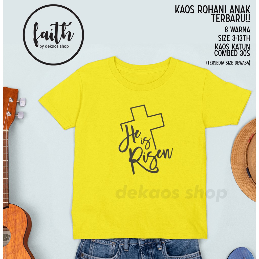 KAOS ROHANI ANAK / BAJU ROHANI ANAK / KAOS BAJU ANAK / KAOS ROHANI KRISTEN ANAK / DEKAOS 380KIDS