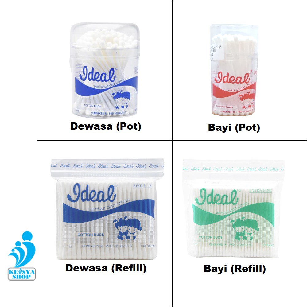 Cotton Buds  Reguler [isi 100 pcs] Merk Random