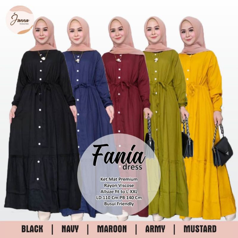 100% ORI Fania dress by Janna / Ld 110 Pb 140