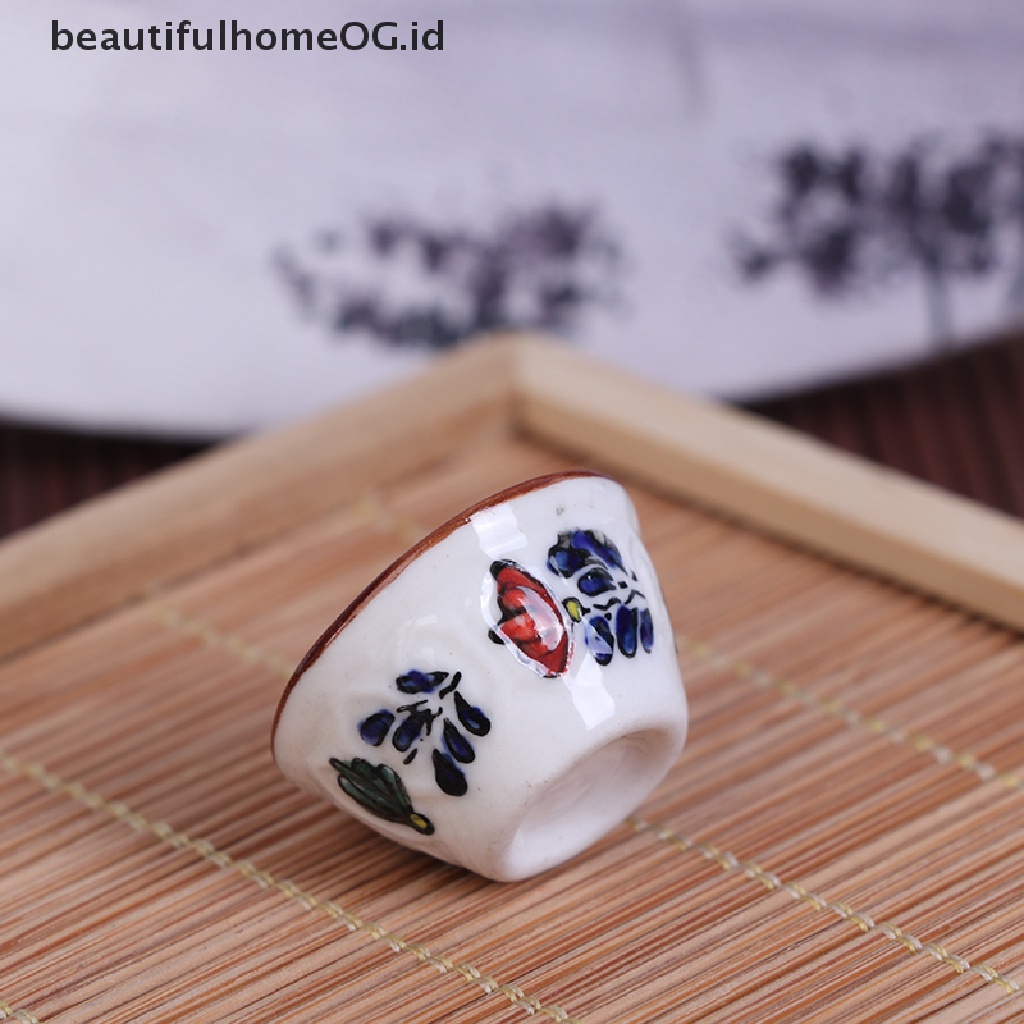 / Beautifulhomeog.id / Set Mainan Miniatur Piring / Mangkok Keramik Untuk Dekorasi Rumah Boneka