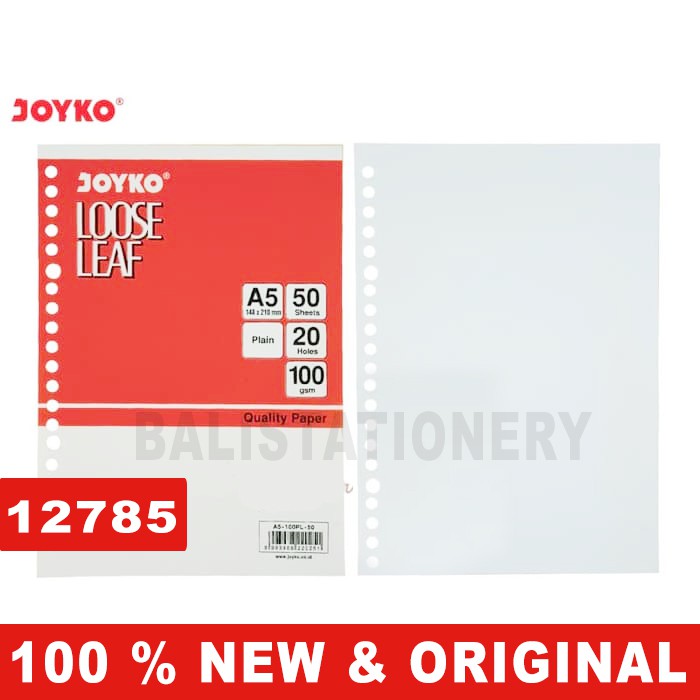 

Refill Loose Leaf Joyko Polos A5 100GSM 50 sheet