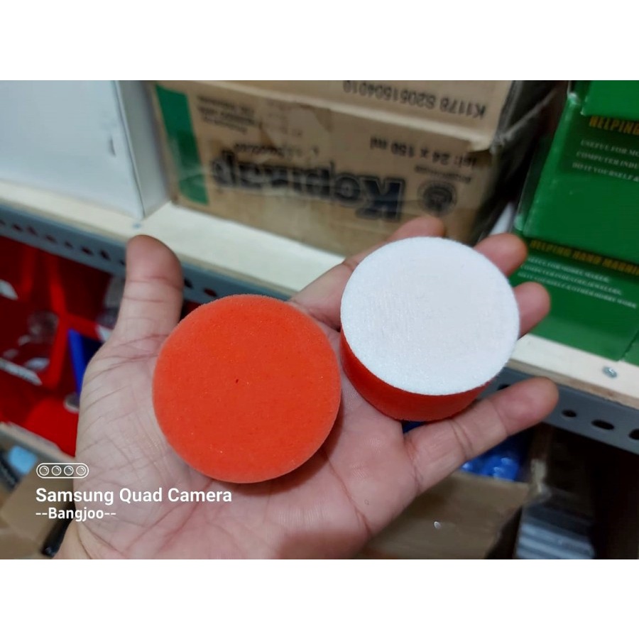busa poles 2inch / spon polish 50mm tebal 25mm / foam polisher 2 inch