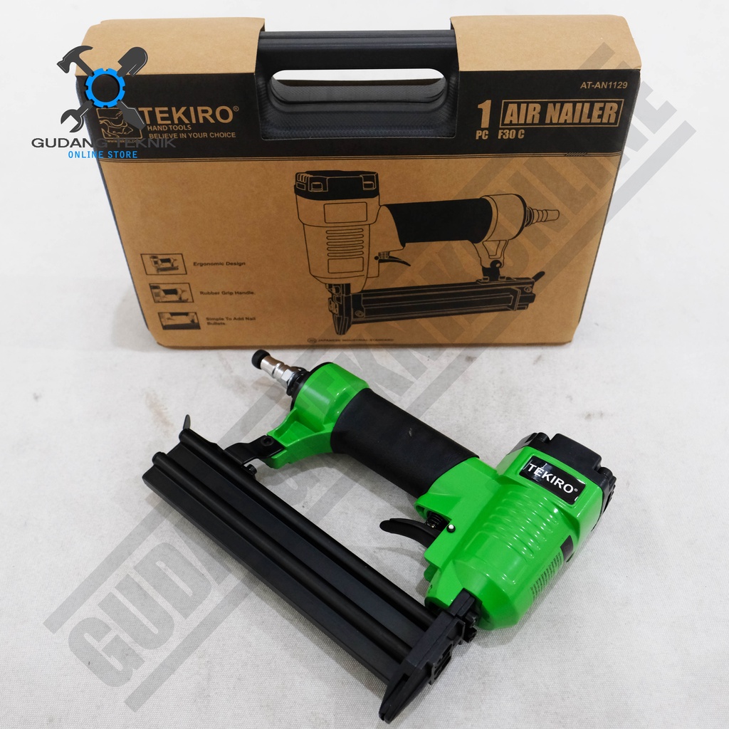 Mesin Paku Tembak Angin Tekiro F30C Air Nailer / Tekiro Air Nailer F 30C - Mesin Tembak Staples F30