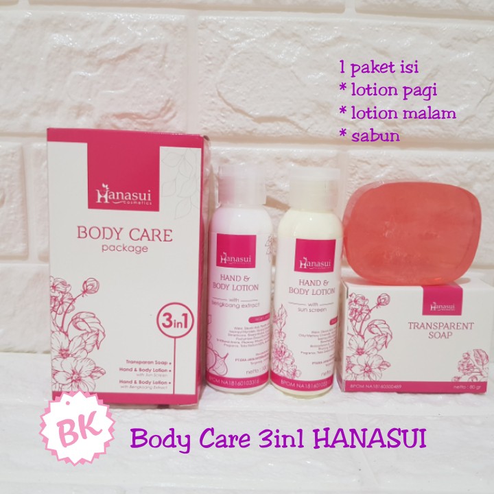 [BPOM] Hanasui Body Care 3in1 / Paket Lotion Hanasui BPOM 3 in 1 BPOM VITAMIN KU